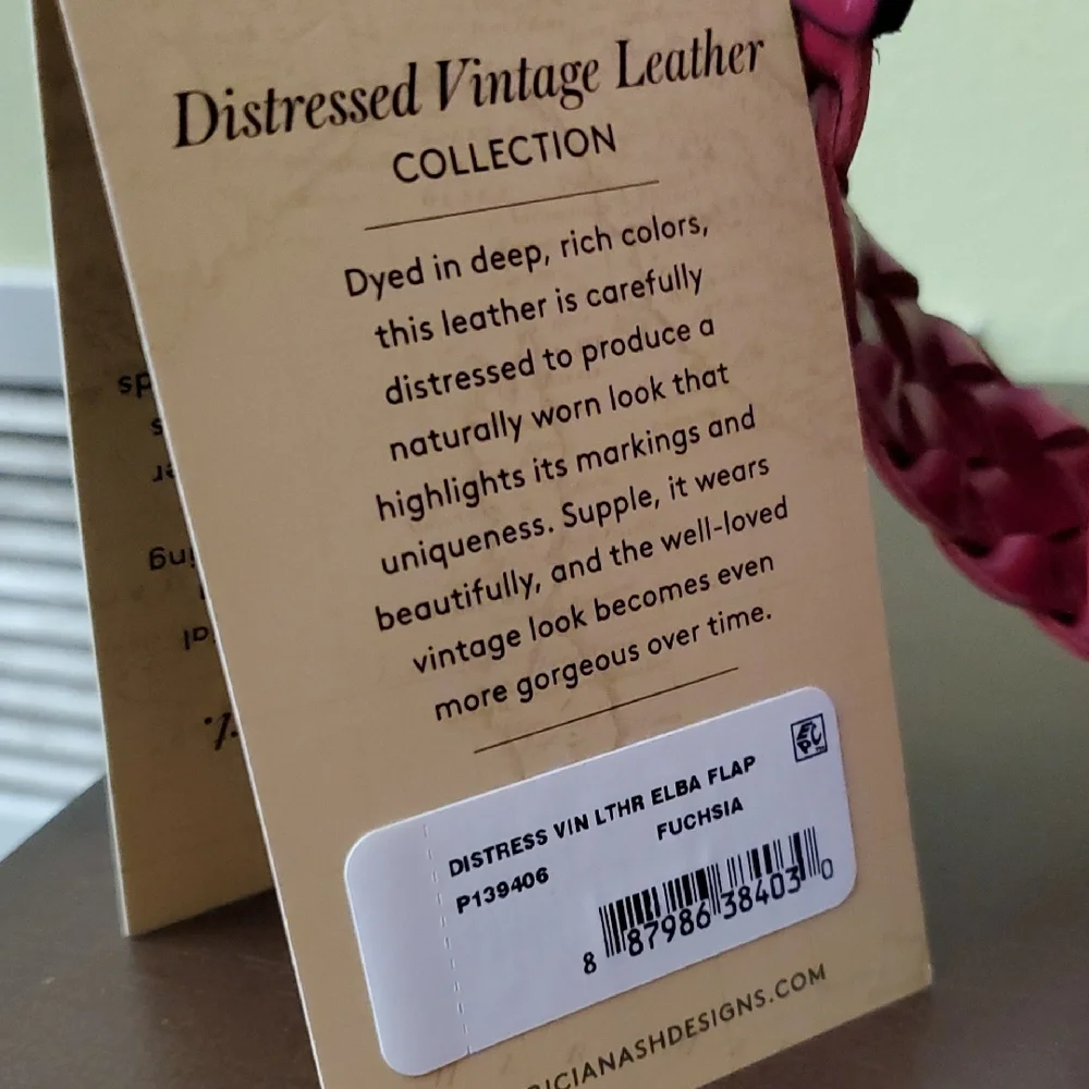 [Never used] Patricia Nash Leather Fuschia   Bag - Picture 7 of 11